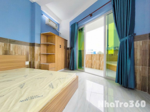 Căn hộ 1PN nội thất mới 100% - máy giặt riêng - ban công - thang máy - gần vòng xoay Lê Đại Hành quận 11