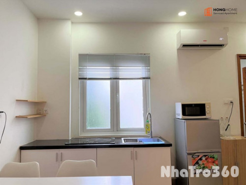 Căn hộ 1PN ban công - nội thất cao cấp - có dịch vụ dọn phòng - khu vực đường Hoàng Sa