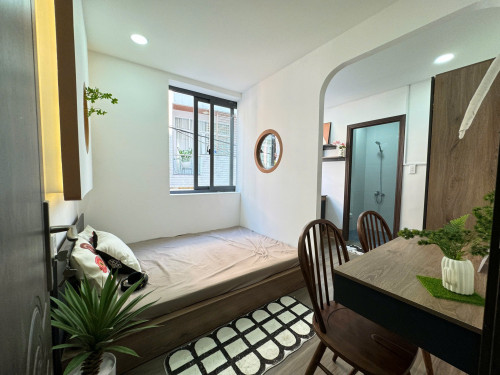 🏠Cho thuê căn hộ Studio Vách ngăn Cửa sổ trời Q10 gần công viên Lê Thị Riêng