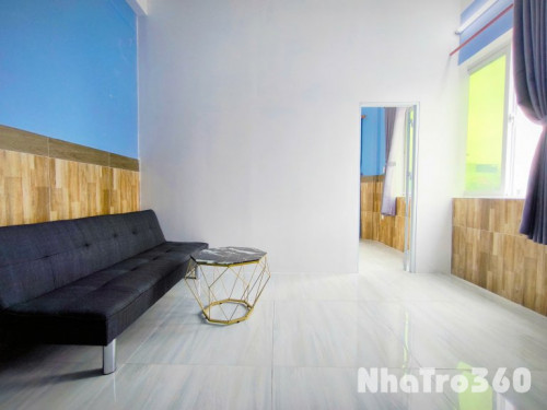 Căn hộ 1PN nội thất mới 100% - máy giặt riêng - ban công - thang máy - gần vòng xoay Lê Đại Hành quận 11