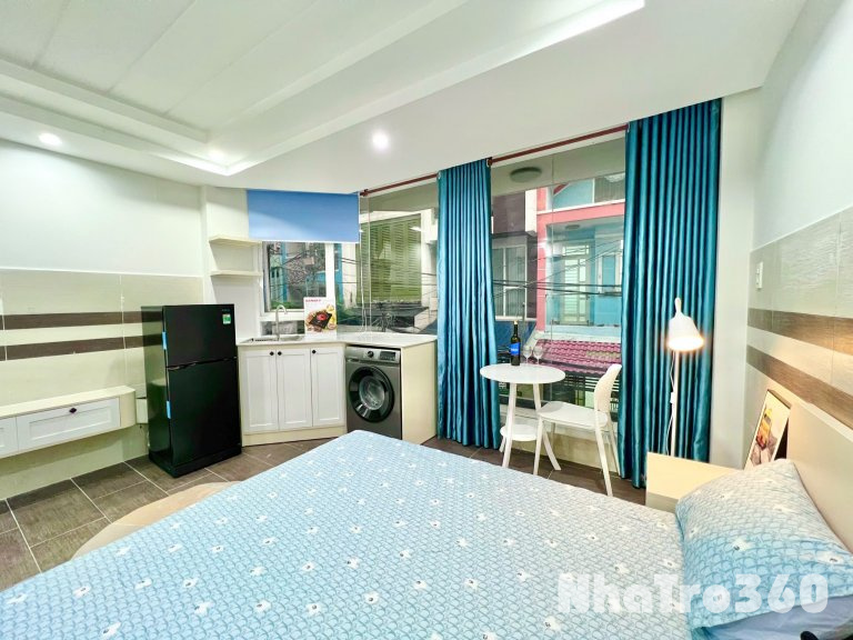 🏠Cho thuê căn hộ Studio Cửa sổ, Máy giặt riêng Q8 gần Parc Mall, cầu chữ Y