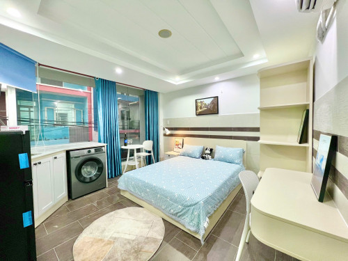 🏠Cho thuê căn hộ Studio Cửa sổ, Máy giặt riêng Q8 gần Parc Mall, cầu chữ Y