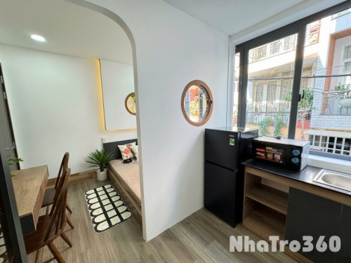🏠Cho thuê căn hộ Studio Vách ngăn Cửa sổ trời Q10 gần công viên Lê Thị Riêng