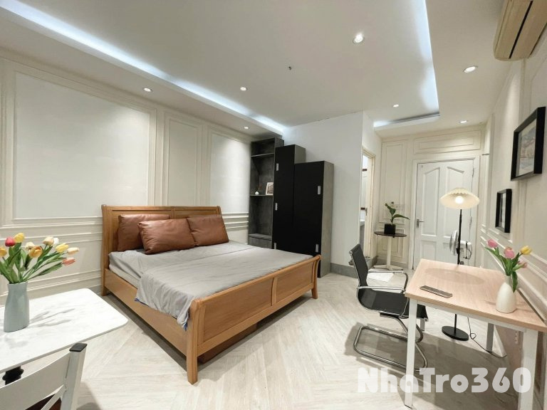 Trống sẵn STUDIO ban công full nội thất ngay chân cầu Him Lam   
