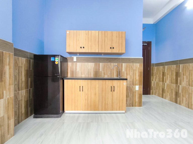 Căn hộ 1PN nội thất mới 100% - máy giặt riêng - ban công - thang máy - gần vòng xoay Lê Đại Hành quận 11