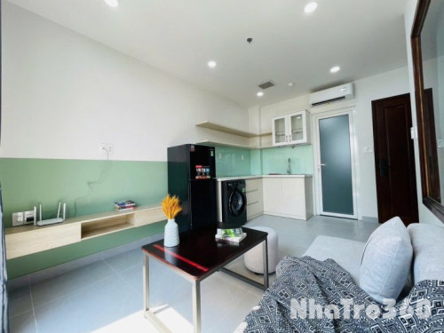 Cho Thuê Căn Hộ 1 Phòng Ngủ BanCông Full Nội Thất