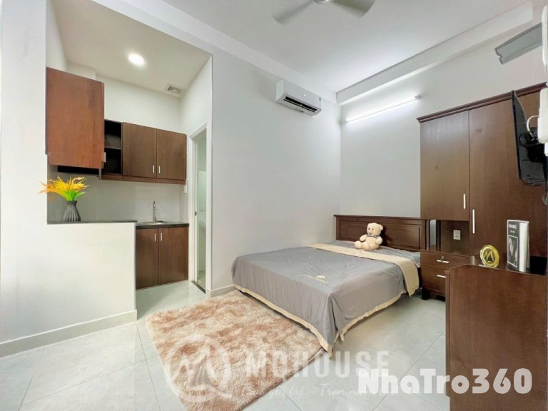Căn 1 giường ngủ full nội thất gần sân bay
