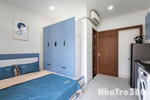 Studio ban công - máy giặt riêng - gần cư xá Bắc Hải quận Tân Bình