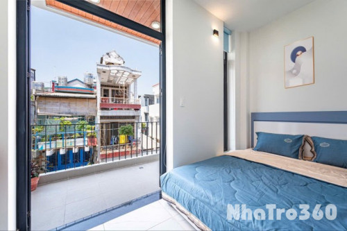 Studio ban công - máy giặt riêng - gần cư xá Bắc Hải quận Tân Bình