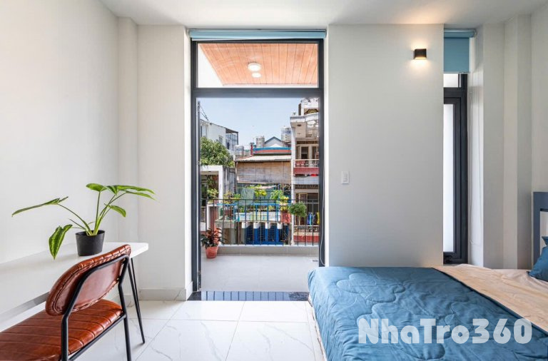 Studio ban công - máy giặt riêng - gần cư xá Bắc Hải quận Tân Bình