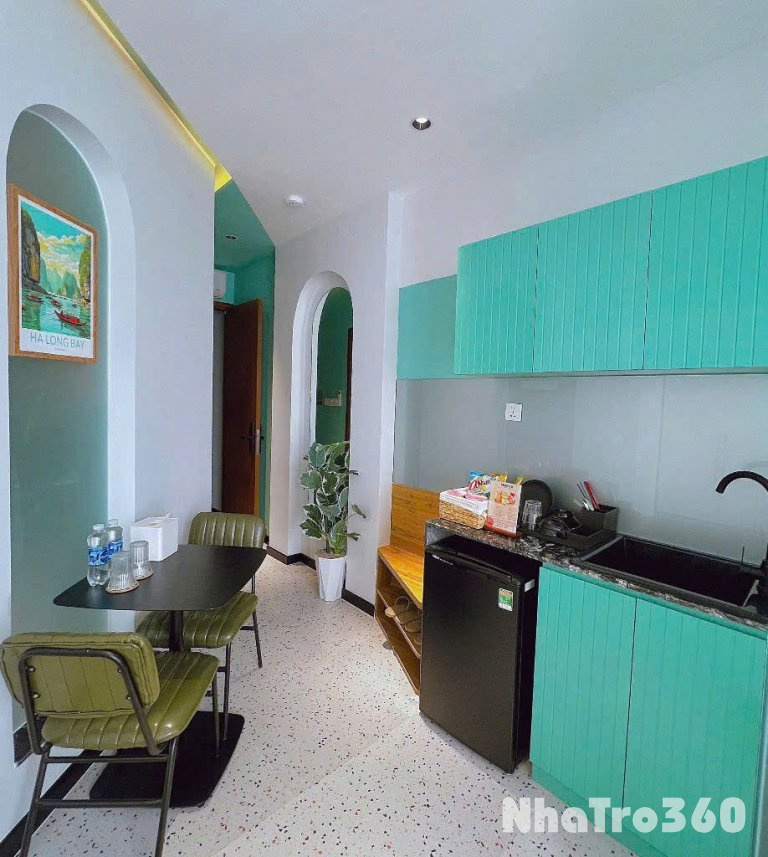 Studio full nội thất máy giặt riêng gần vòng xoay Lăng Cha Cả quận Tân Bình