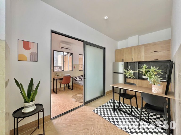 Căn hộ Full nội thất 1 phòng ngủ ban công ngay sân bay Tân Sơn