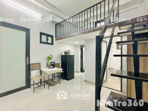 Phòng full nội thất, gác cao