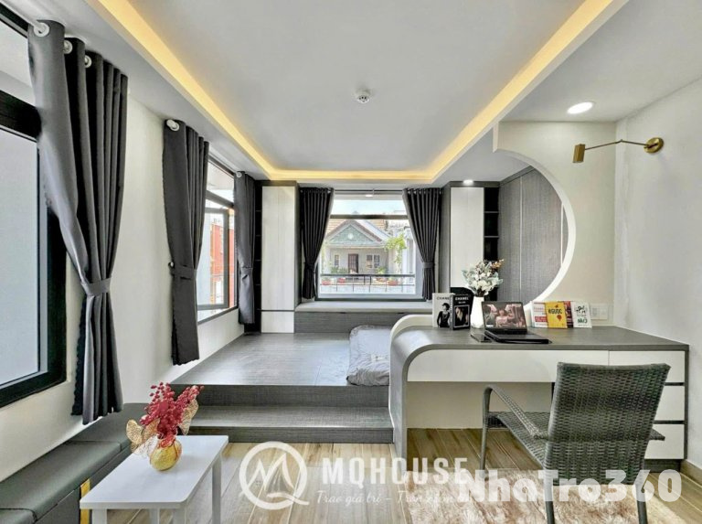 STUDIO full nội thất ( máy giặt riêng ) ban công