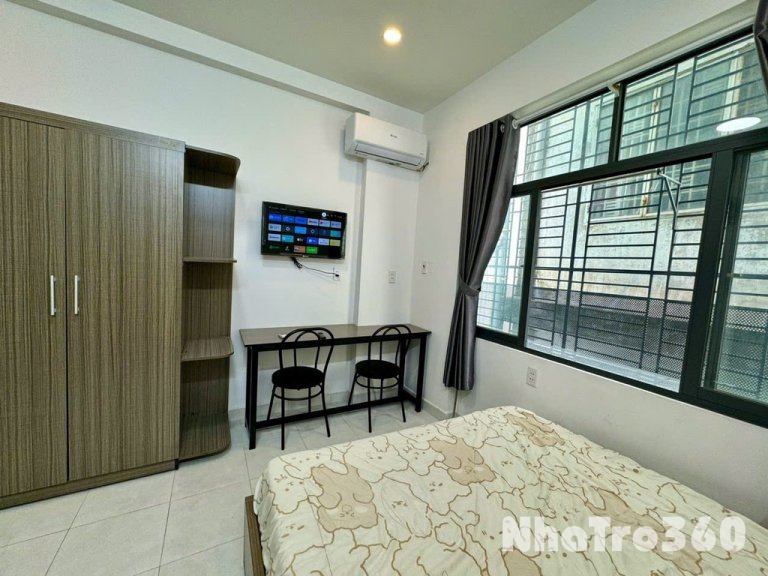 Cho thuê căn 1PN Full Nội Thất Cửa sổ lớn Quận 10