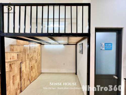 Nội thất cơ bản, gác cao, rộng rãi, tự do