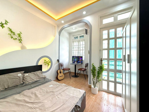 Khai Trương căn hộ mới ngay quận 10, phòng tách bếp siêu rộng, gần tòa nhà Viettel