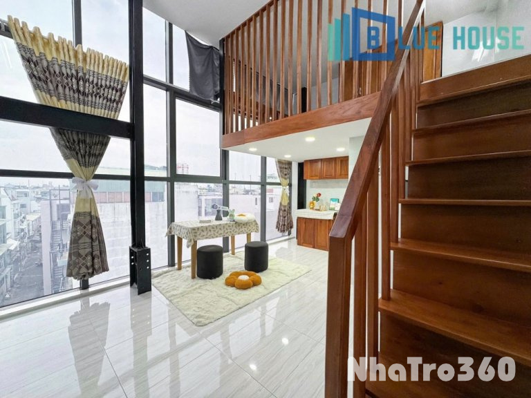 CHO THUÊ CĂN HỘ VIEW KÍNH, FULL NỘI THẤT, GÁC CAO