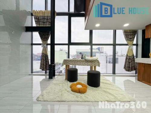 CHO THUÊ CĂN HỘ VIEW KÍNH, FULL NỘI THẤT, GÁC CAO