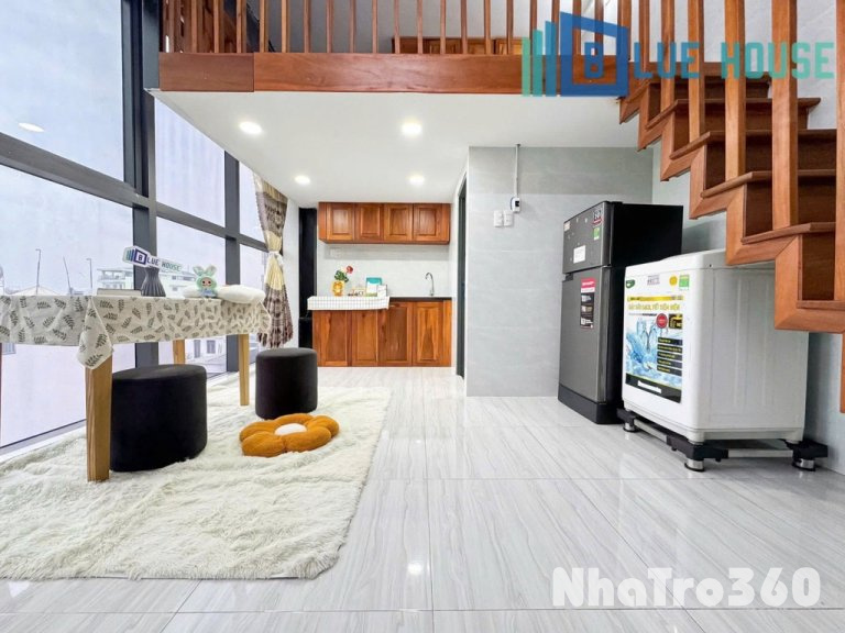 CHO THUÊ CĂN HỘ VIEW KÍNH, FULL NỘI THẤT, GÁC CAO