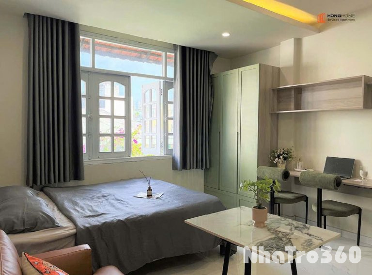 Cho thuê căn hộ cửa sổ thoáng mát ngay tại Nguyễn Cư Trinh, quận 1. Gần Bùi Viện, chợ Bến Thành.
