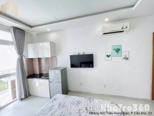 Căn hộ ban công full nội thất Trần Hưng Đạo Quận 1