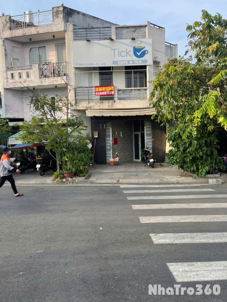 CHO THUÊ NHÀ 1 TRỆT 1 LẦU SÂN THƯỢNG 40M2, 2PN GIÁ TỐT- MẶT TIỀN Đ.LÒ GỐM, P.7
