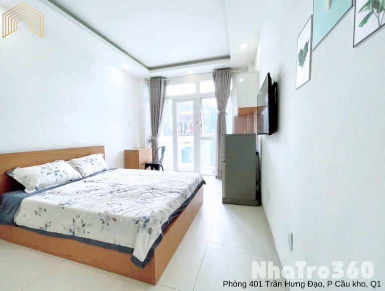 Căn hộ ban công full nội thất Trần Hưng Đạo Quận 1