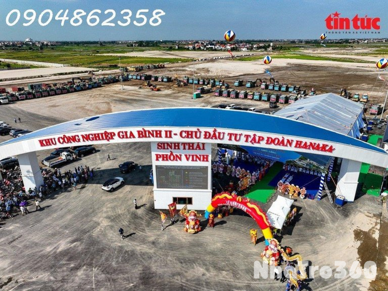 Cho thuê lại đất và cơ sở hạ tầng tại Khu công nghiệp Gia Bình II