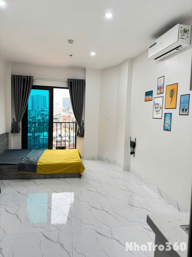 (Cực hiếm) Phòng studio rộng 28m2 mới khai trương tại phố Thái Thịnh - nội thất cao cấp - gần phố
