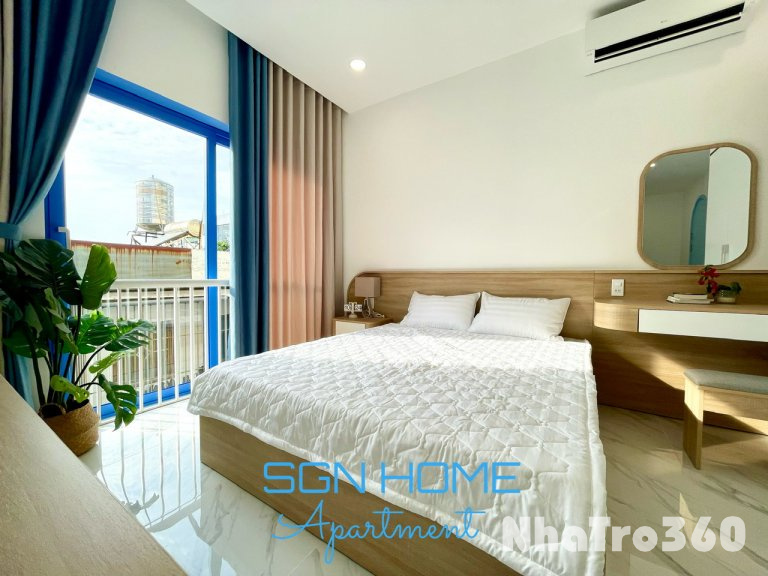 Căn hộ studio ban công full nội thất gần sân bay Tân Sơn Nhất, bệnh viện Tâm Anh, ĐH Swinburne,...