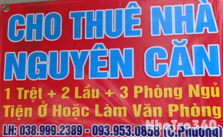Thuê nhà nguyên căn Nguyễn Văn Công