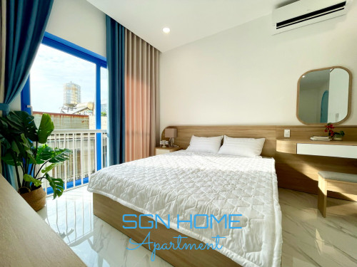 Căn hộ studio ban công full nội thất gần sân bay Tân Sơn Nhất, bệnh viện Tâm Anh, ĐH Swinburne,...