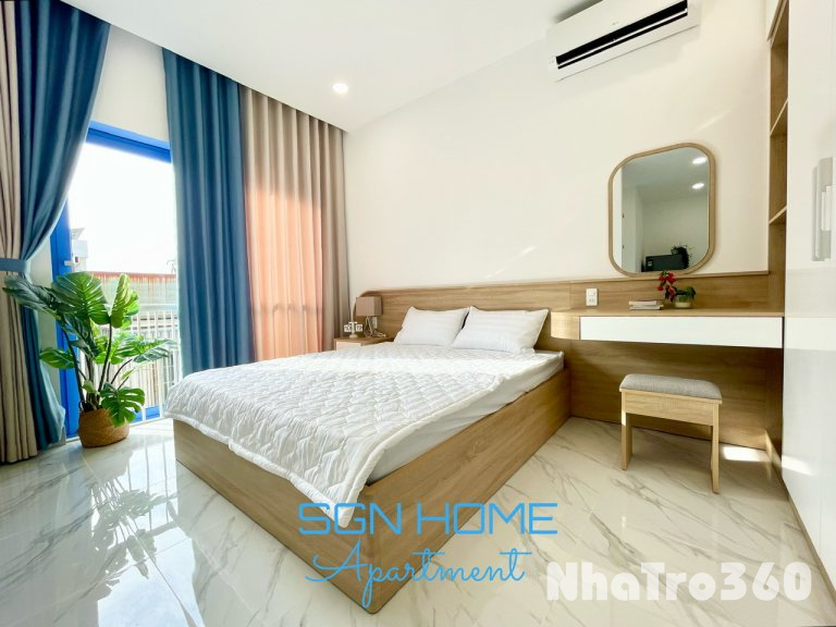 Căn hộ studio ban công full nội thất gần sân bay Tân Sơn Nhất, bệnh viện Tâm Anh, ĐH Swinburne,...
