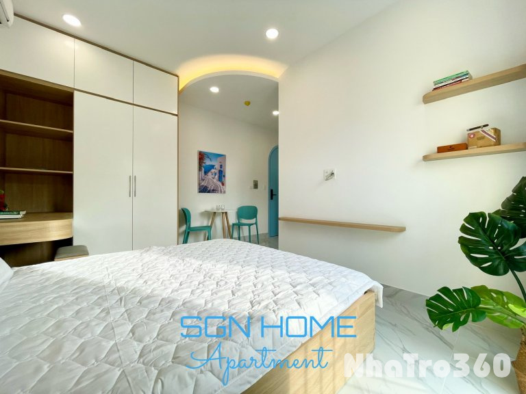 Căn hộ studio ban công full nội thất gần sân bay Tân Sơn Nhất, bệnh viện Tâm Anh, ĐH Swinburne,...