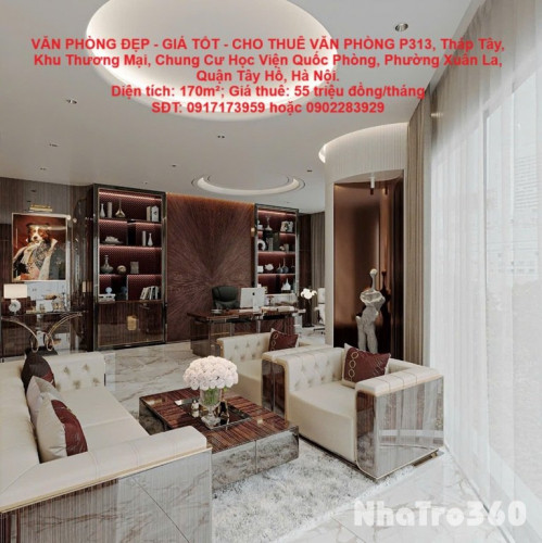 VĂN PHÒNG ĐẸP - GIÁ TỐT - CHO THUÊ VĂN PHÒNG 170M² (115.6M²/Tầng x 2 Tầng) - ĐƯỜNG XUÂN TẢO
