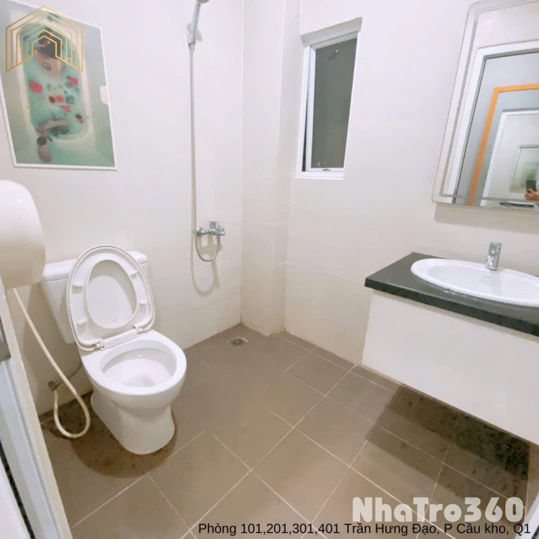 Cho thuê căn hộ Q1 || đường Trần Hưng Đạo || gần cầu Nguyễn Văn Cừ, Công Viên 23 Tháng 9, ĐH Văn Lang
