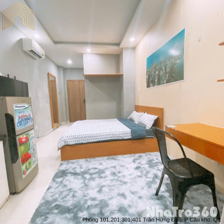 Cho thuê căn hộ Q1 || đường Trần Hưng Đạo || gần cầu Nguyễn Văn Cừ, Công Viên 23 Tháng 9, ĐH Văn Lang