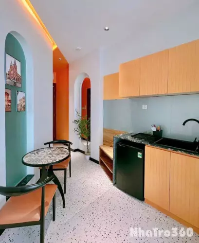 Studio full nội thất - máy giặt riêng - thang máy - ngay chợ Phạm Văn Hai, vòng xoay Lăng Cha Cả quận Tân Bình