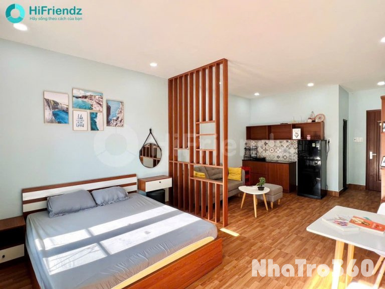 Căn hộ studio full nội thất ban công Tạ Quang Bửu