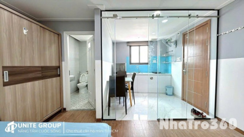 CĂN HỘ CHO THUÊ STUDIO TÁCH BẾP VỪA HOÀN THÀNH TẠI Q10 GẦN CÔNG TRƯỜNG DÂN CHỦ