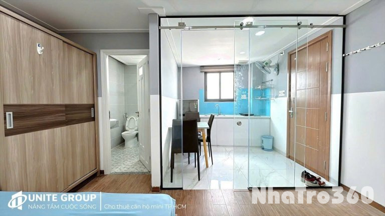 CĂN HỘ CHO THUÊ STUDIO TÁCH BẾP VỪA HOÀN THÀNH TẠI Q10 GẦN CÔNG TRƯỜNG DÂN CHỦ