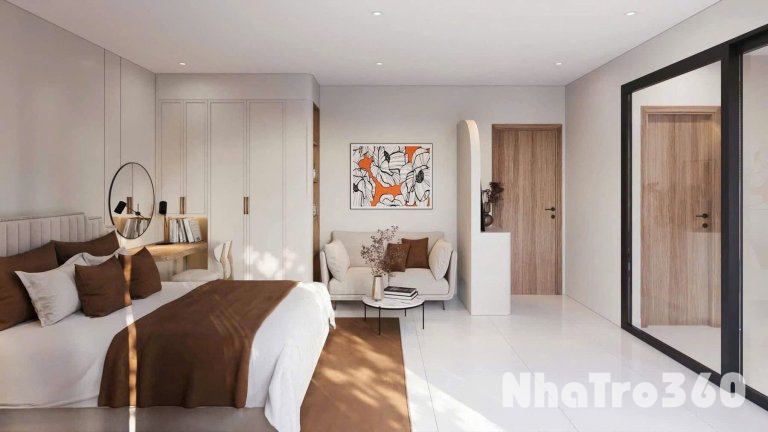 CĂN HỘ CHO THUÊ STUDIO TÁCH BẾP VỪA HOÀN THÀNH TẠI Q10 GẦN CÔNG TRƯỜNG DÂN CHỦ