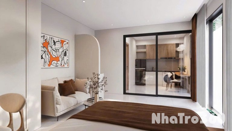 CĂN HỘ CHO THUÊ STUDIO TÁCH BẾP VỪA HOÀN THÀNH TẠI Q10 GẦN CÔNG TRƯỜNG DÂN CHỦ
