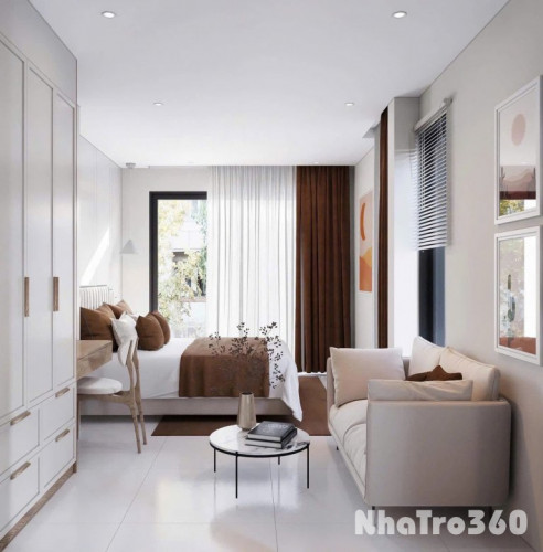 CĂN HỘ CHO THUÊ STUDIO TÁCH BẾP VỪA HOÀN THÀNH TẠI Q10 GẦN CÔNG TRƯỜNG DÂN CHỦ
