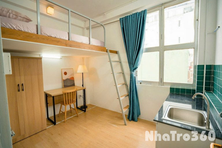 CHO THUÊ CĂN HỘ CỬA SỔ FULL NỘI THẤT QUẬN 1 NGAY CÔNG VIÊN LÊ VĂN TÁM