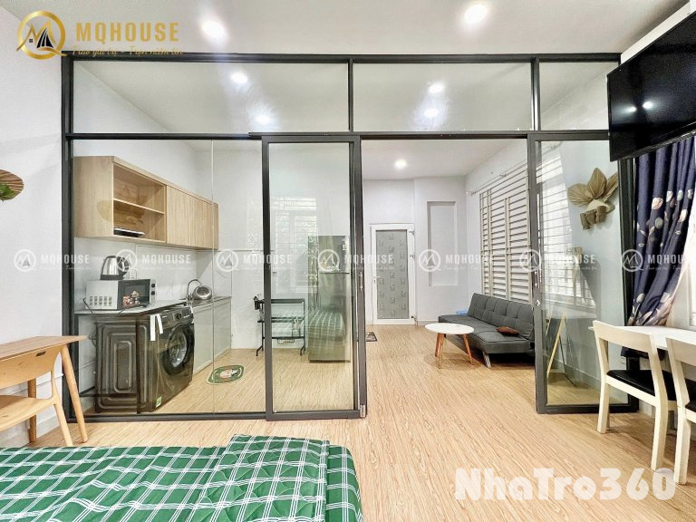 Căn hộ 1PN cửa sổ lớn - máy giặt riêng - ngay sân bay TSN, bệnh viện Tâm Anh quận Tân Bình