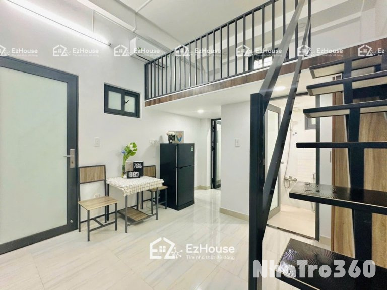 Full nội thất, gác cao, quận 6, tách bếp