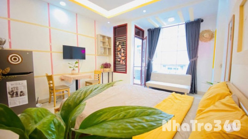Cho thuê căn hộ ban công, Q1 || đường Cô Giang || gần ĐH Văn Lang, CV 23 Tháng 9, cầu Ông Lãnh