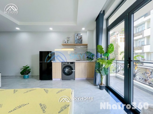 Studio ban công full nội thất ( máy giặt riêng ) gần Lotte Mart , chợ Tân Mỹ